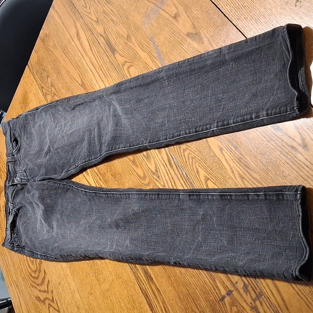 ROCK & REPUBLIC Jeans Womens 30 X 33.5 BLACK FADED Preowned Used Denim Skinny ??